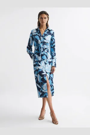 Reiss Jackson midirok met bloemenprint en hoge taille32