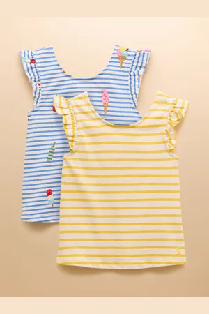 Joules Butterfly Pack of Two Frill Vests122128cm