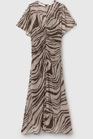 Reiss Tabitha Animal Printed Midi Dress36