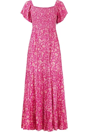 Joe Browns Flattering Shirred Bodice Floral Maxi Dress46petite