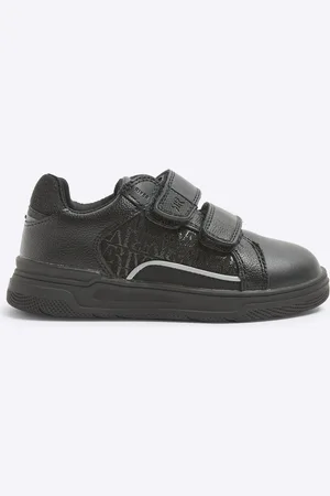 River Island Boys Faux Fur Leather Velcro Plim TrainersEU 21.5 (UK 5)