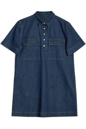 Albaray Blue Short Denim Shirt Dress38