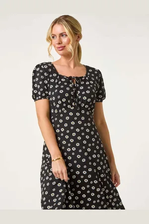 Roman Petite Ditsy Floral Tie Detail DressEU 40 (UK 12)