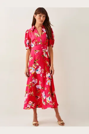 Monsoon Meredith Floral Print Midi Shirt Dress42