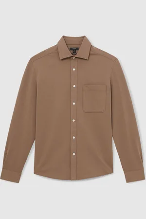 Reiss Kappo Cotton-Twill Cutaway-Collar Overshirtxlarge