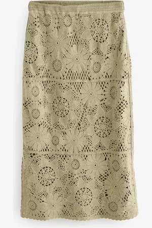 Next Crochet Midi SkirtL Reg
