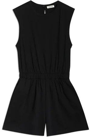 Albaray Tank Short 100% Cotton Black Playsuit38