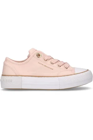 Tommy Hilfiger Canvas Low Cut Lace-Up Trainersuk2eu345