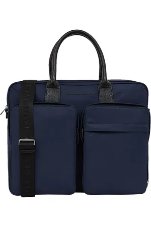 Tommy Hilfiger Blauwe Repreve computertasEén