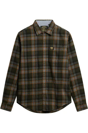 Superdry Houthakkersoverhemd met lange mouwen van 100% katoenM