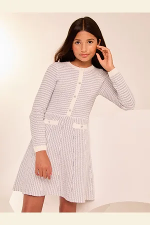 Lipsy London Bouclé gebreide jurk met pailletten (5