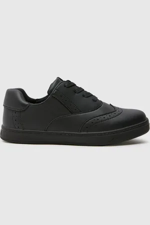 Schuh Youth Latch Brogue Black ShoesEU 37 (UK 4)