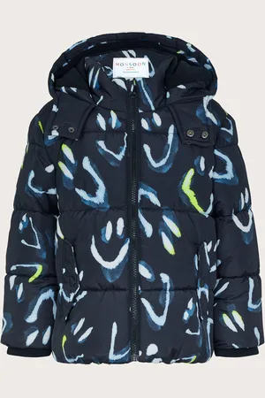 Monsoon Happy Face gewatteerde jas met capuchon9