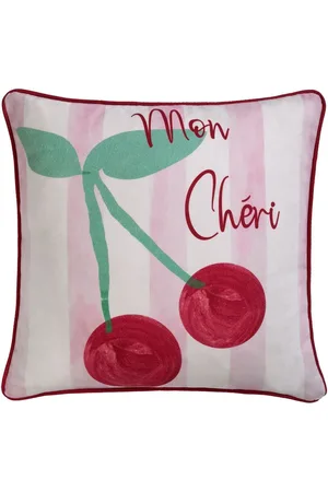 FUSION Cherry 100% Cotton Filled Cushion43x43 cm