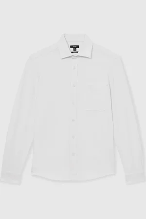 Reiss Kappo Cotton-Twill Cutaway-Collar Overshirtsmall