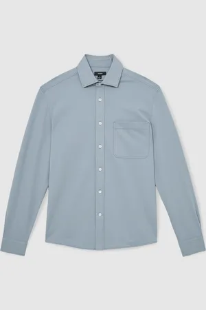 Reiss Kappo Cotton-Twill Cutaway-Collar Overshirtxlarge