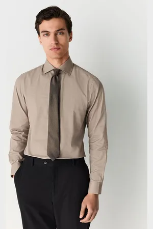 Next Summer Cotton Blend Smart Shirt And Pocket Square Pack165in