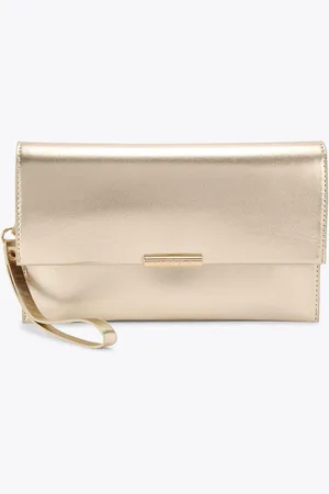 Carvela Gold Caterina Clutch Bageen