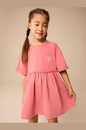 Next Fabric Mix 100% Cotton T-Shirt Dress (3-16yrs)10 Jaar (140cm)