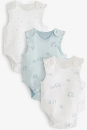 Next Premature Baby 100% Cotton Vest Bodysuits 3 Pack3 lb
