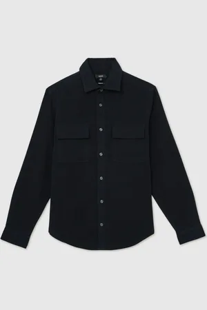 Reiss Camber Moleskin-Cotton Twin-Pocket Overshirtxsmall