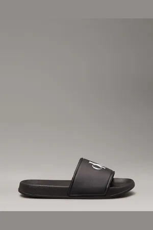 Calvin Klein Logo Print Pool Slidesuk13eu32
