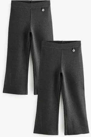 Next 2 Pack Pull-On Cotton Rich Stretch Bootcut School Trousers (3-17yrs)8 Jaar (128 cm)
