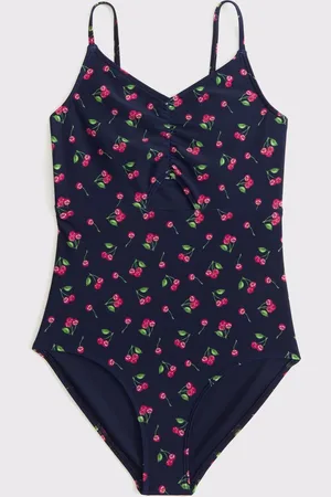 Abercrombie & Fitch Cherry Print Cut Out Swimsuit158164cm