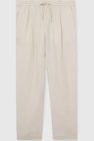 Reiss Barges Linen Drawstring Relaxed-Fit Trousers32r