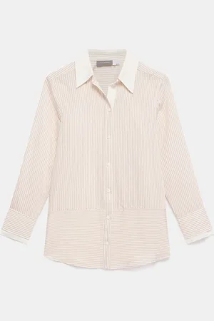 mint&berry Striped Longline Shirtsmall
