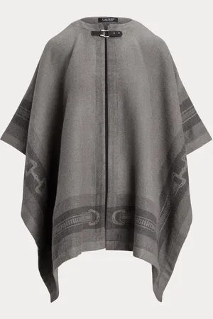 Ralph Lauren Grey Wool Blend PonchoEén