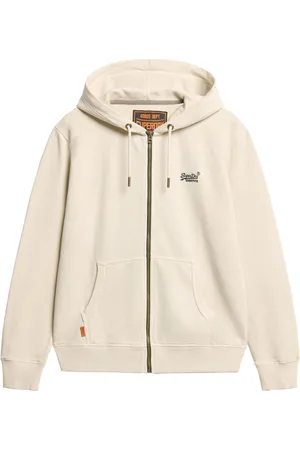 Superdry 100% katoenen Essential hoodie met logo, rits en wassingL