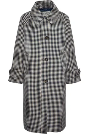 Barbour Nadine Checked Showerproof Car Coat46