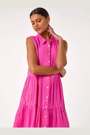Roman Shimmer Buttoned Shirt DressEU 48 (UK 20)