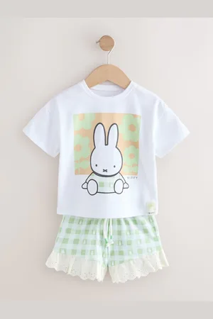 Next Miffy set van 100% katoenen T-shirt met korte mouwen en shorts (3mnd -7jr)8692cm