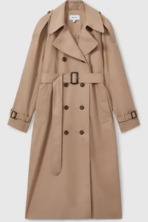 Reiss Jenna Double Breasted Belted Trench Coat34