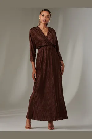 Jolie Moi Ruffle Hem Chiffon Midi Dress42