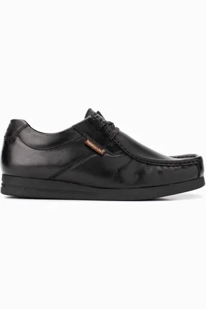 Base London Event Waxy Lace Up Wallabee Black ShoesEU 44 (UK 10)