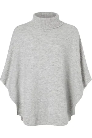 Accessorize Comfortabele gebreide pulloverponchoEén