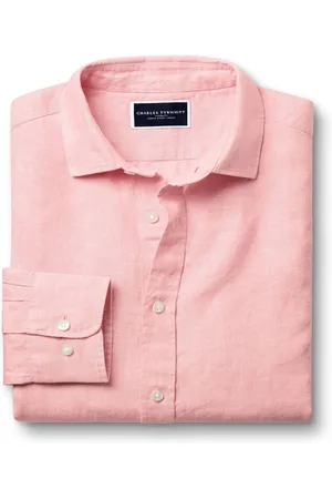 Charles Tyrwhitt Slim fit effen puur 100% linnen overhemdS