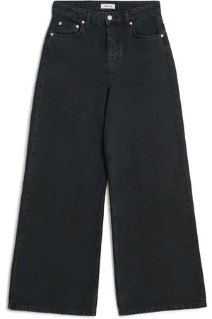 Albaray Zwarte jeans met lange wijde pijpen40