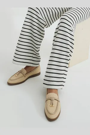River Island Raffia Gumsole Loaferseu39