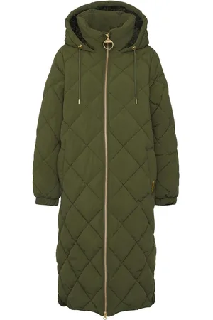 Barbour Kirkton Longline 100% katoenen Diamond Quilt Puffer-jas38