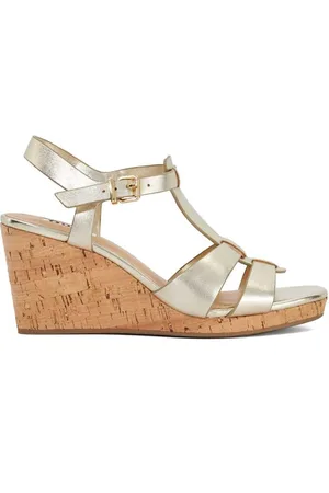 Dune Kastro Double Strap Tbar Wedge Sandalseu355