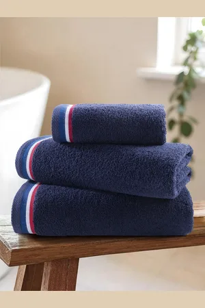 U.S. Polo Assn. U. S. Polo Assn. Pure Cotton Brand Stripe TowelBadlaken