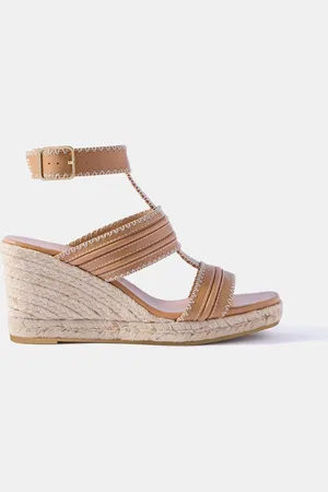 mint&berry Ria Whipstitch Wedge Heelseu38
