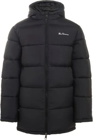 Ben Sherman Boys Longline Puffer Black Jacket8