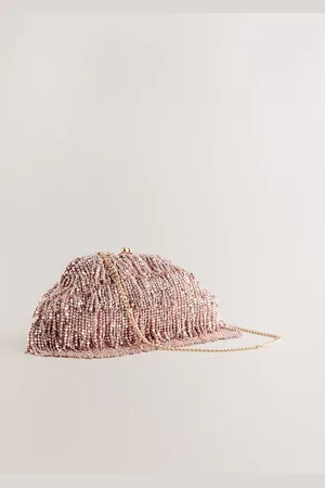 Next Fringe Beaded Clutch BagEén
