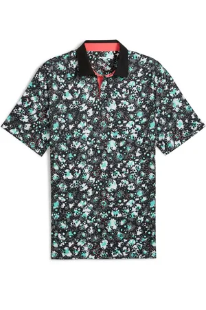 PUMA Mens Cloudspun Abstract Camo Golf Polo Shirtlarge