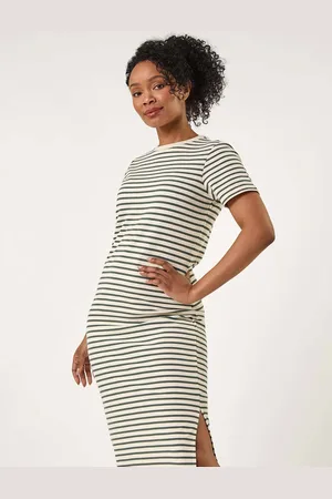 Roman Petite Stripe Knit Midi Dress42